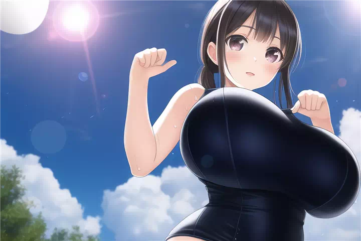 スク水ロリ爆乳⑭