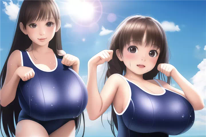 スク水ロリ爆乳⑭