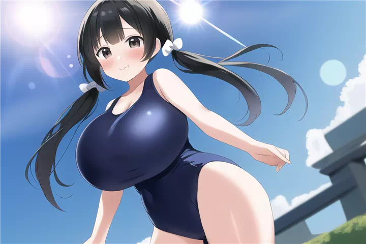 スク水ロリ爆乳⑭