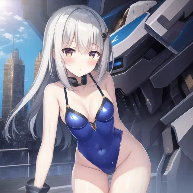 【NovelAI】Mecha leotard girl