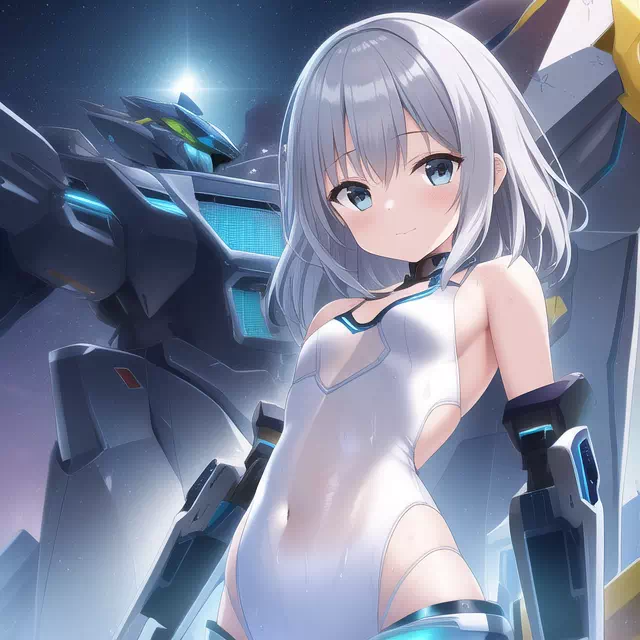 【NovelAI】Mecha leotard girl