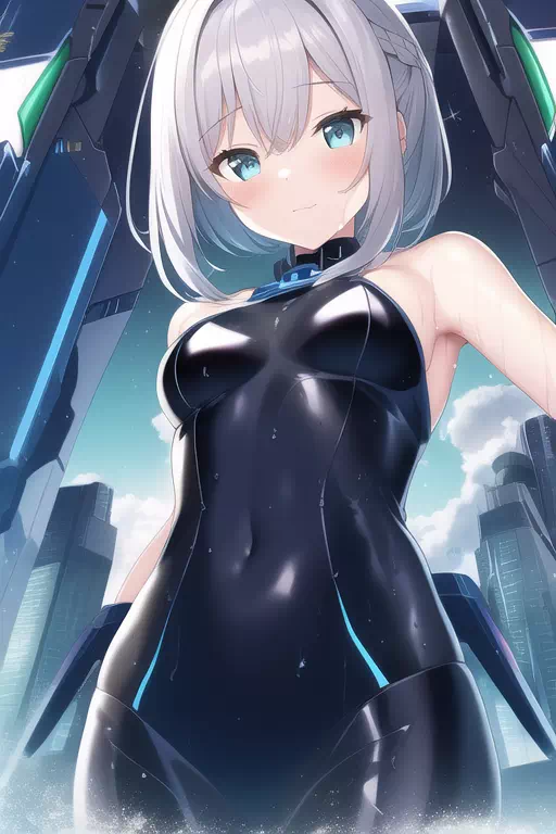 【NovelAI】Mecha leotard girl