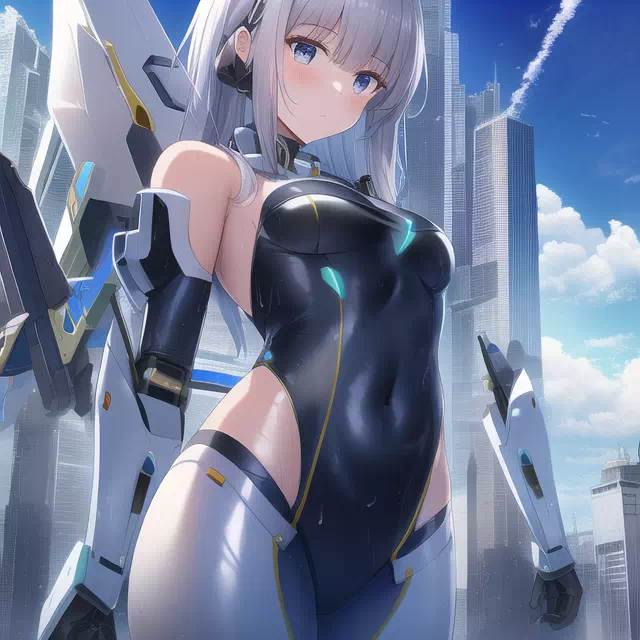 【NovelAI】Mecha leotard girl