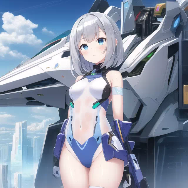 【NovelAI】Mecha leotard girl