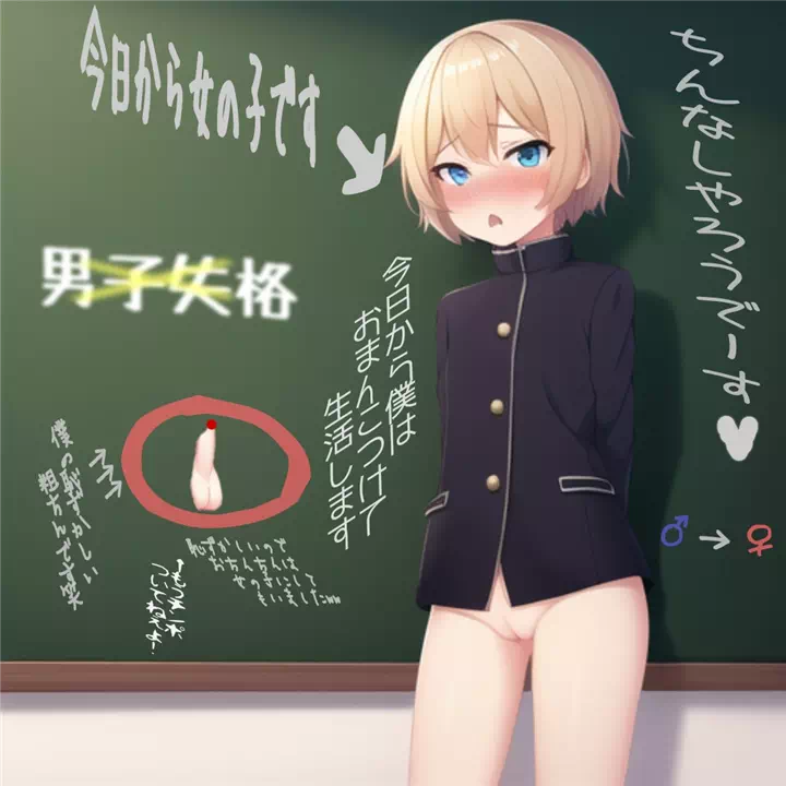 AIに女の子になった男の子を描いてもらいました