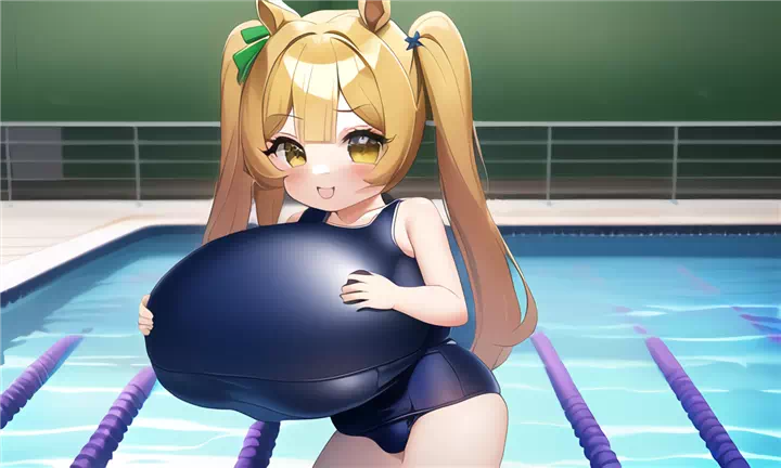 何処かで見たようなキャラのスク水爆乳詰め合わせ⑤