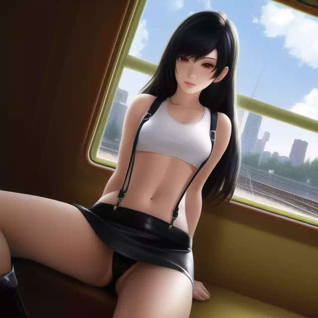 Tifa in train