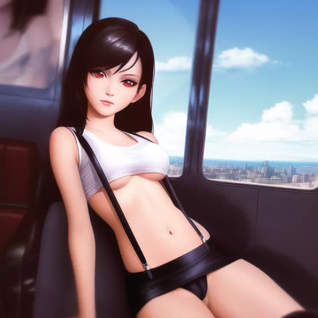 Tifa in train