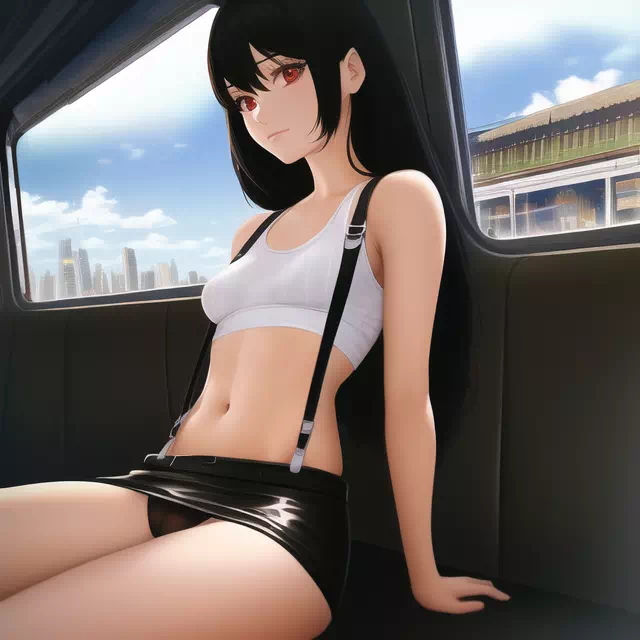 Tifa in train