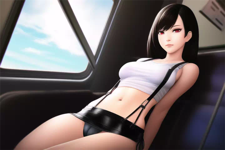 Tifa in train