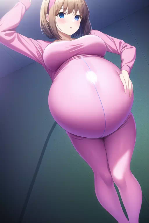 【NovelAI】Pinksuit pregnancy girl
