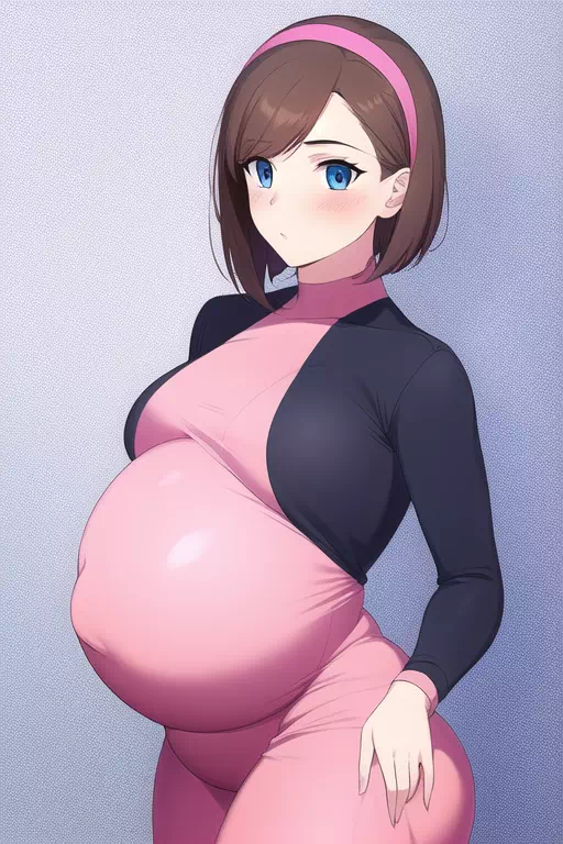 【NovelAI】Pinksuit pregnancy girl