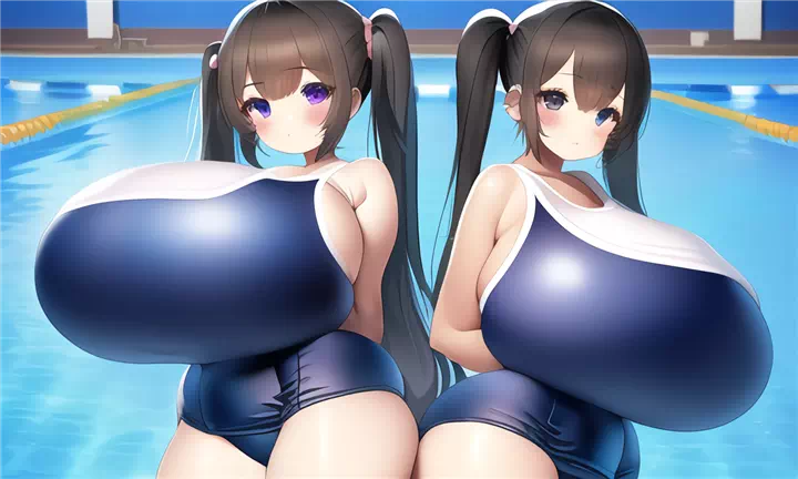 スク水ロリ爆乳⑯