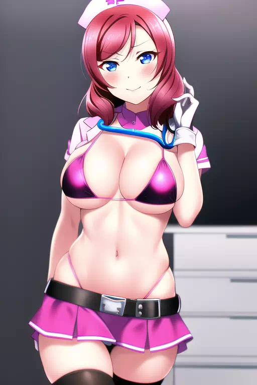 Sexy nurse maki