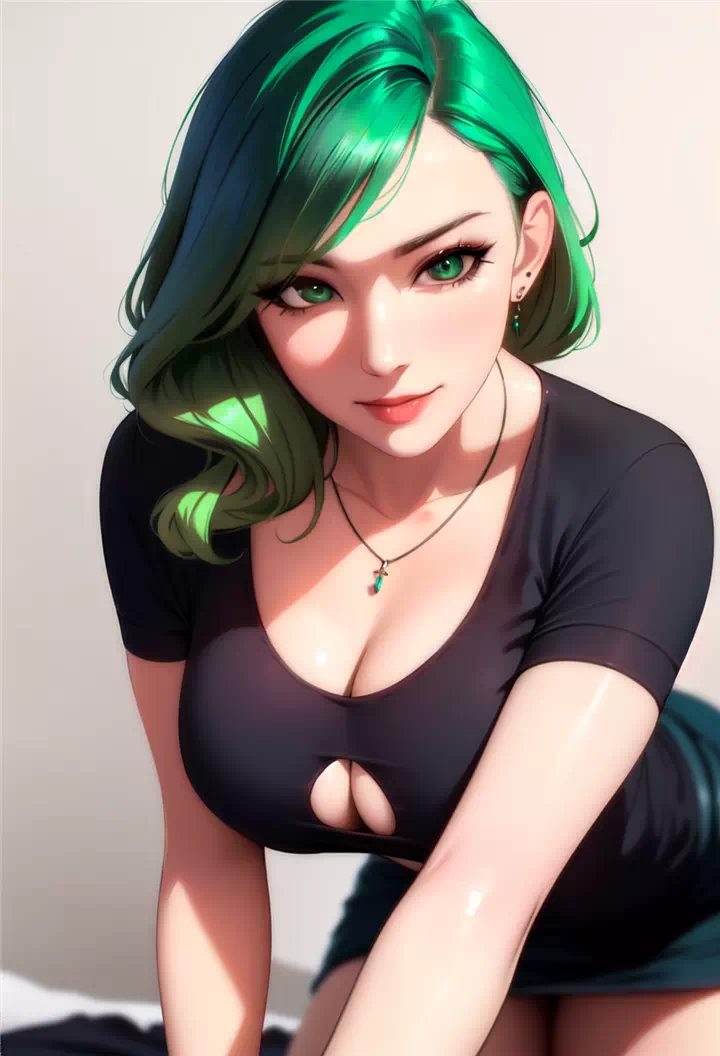 緑髪! Green Hair Ladies