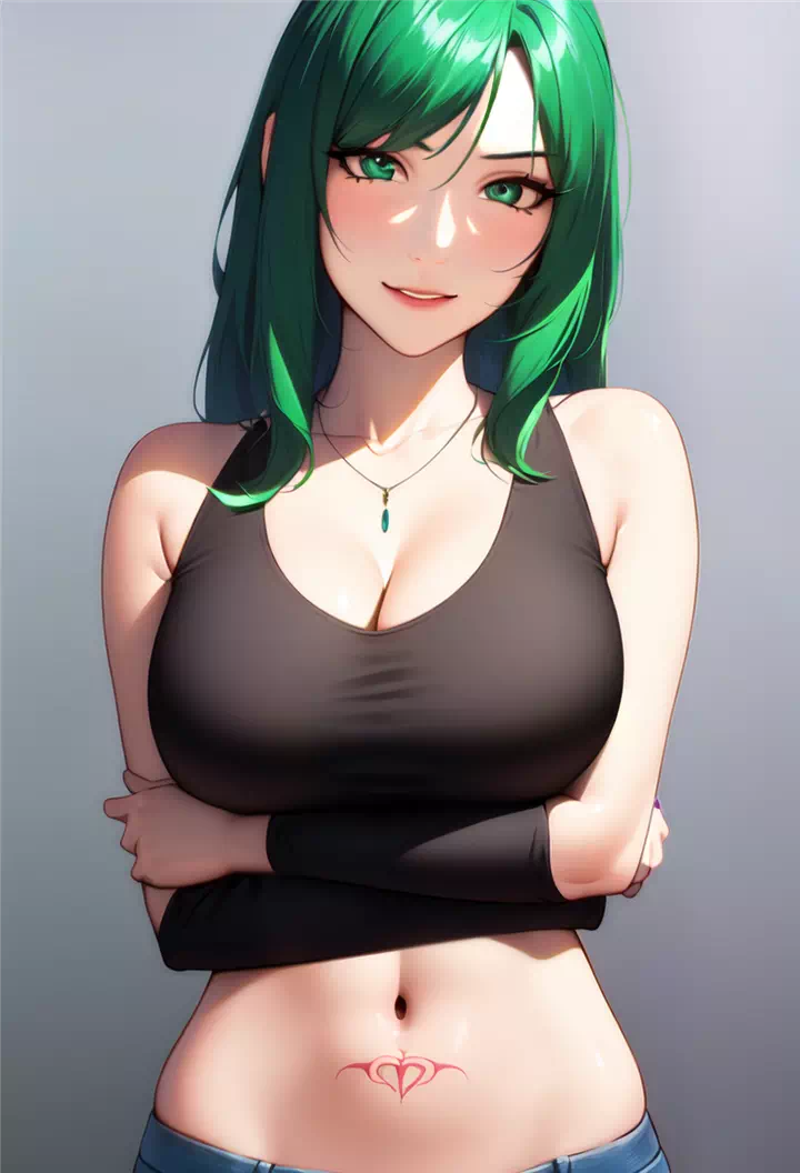 緑髪! Green Hair Ladies