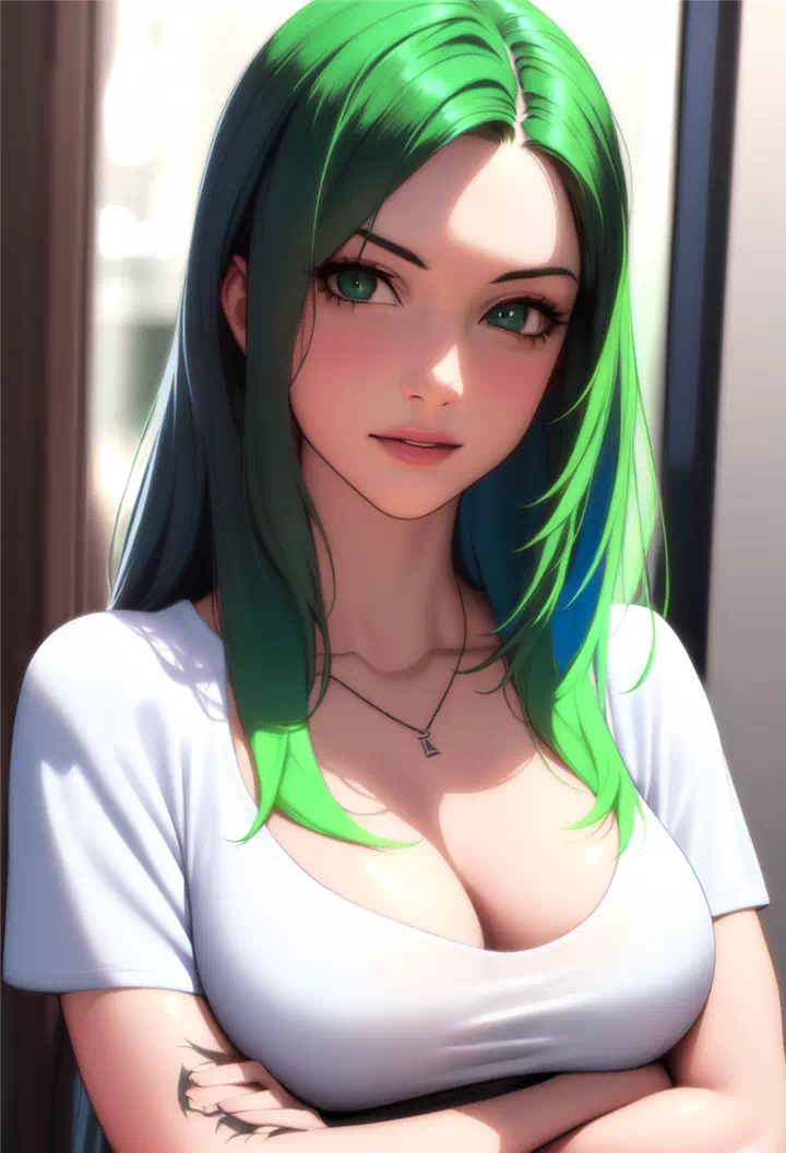 緑髪! Green Hair Ladies