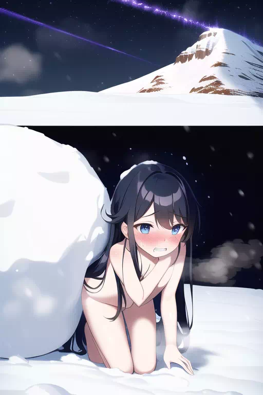 girls in snow