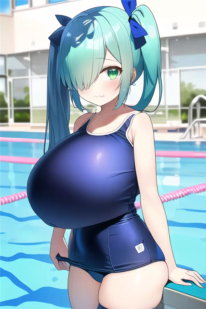 スク水ロリ爆乳看板娘⑫