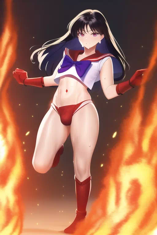 Femboy Sailor Mars Conjuring