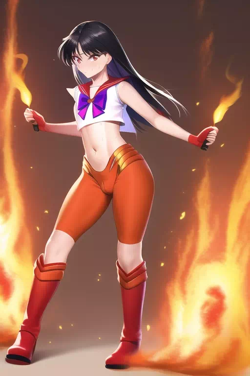 Femboy Sailor Mars Conjuring