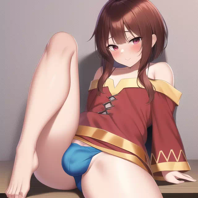 Femboy Megumin Upskirts