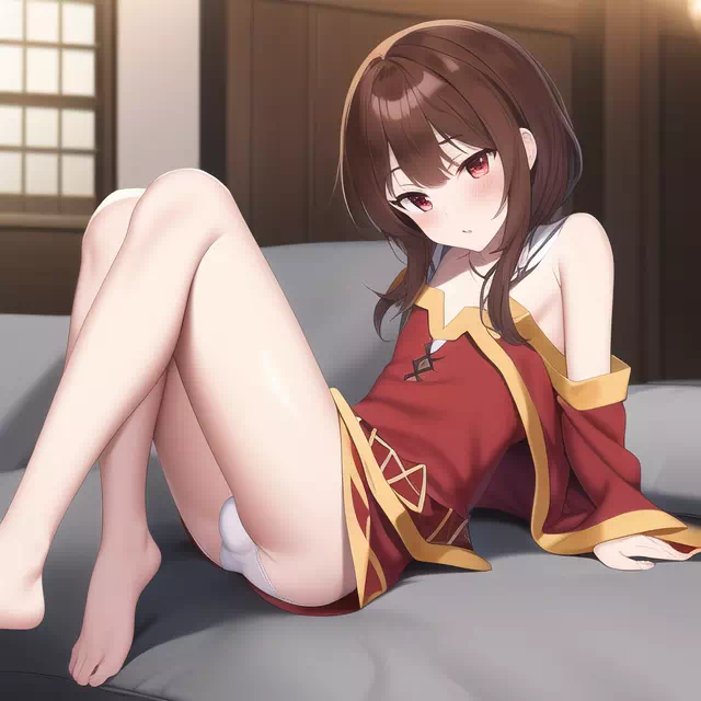 Femboy Megumin Upskirts