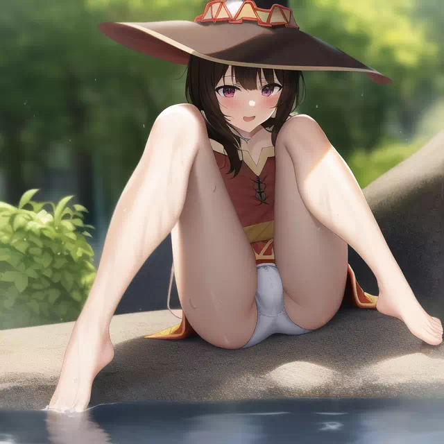 Femboy Megumin Upskirts