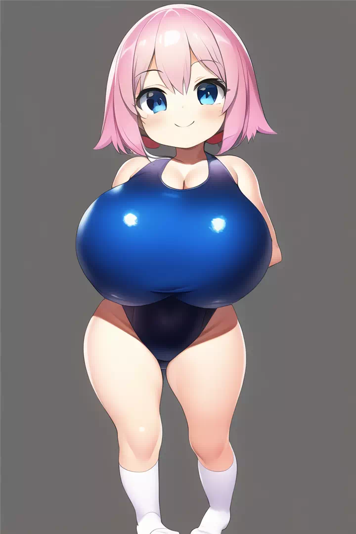 ちびキャラスク水ロリ爆乳リベンジ③