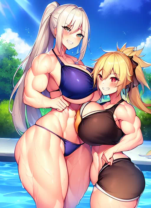 爆乳筋肉ギャルハーレム