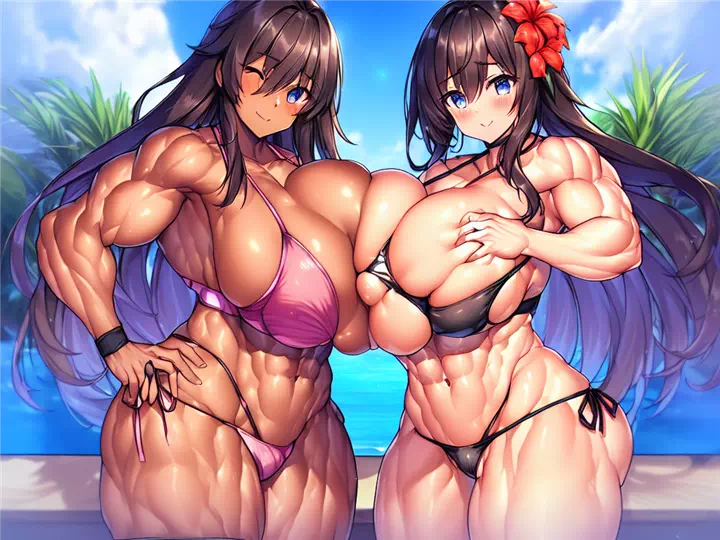 爆乳筋肉ギャルハーレム