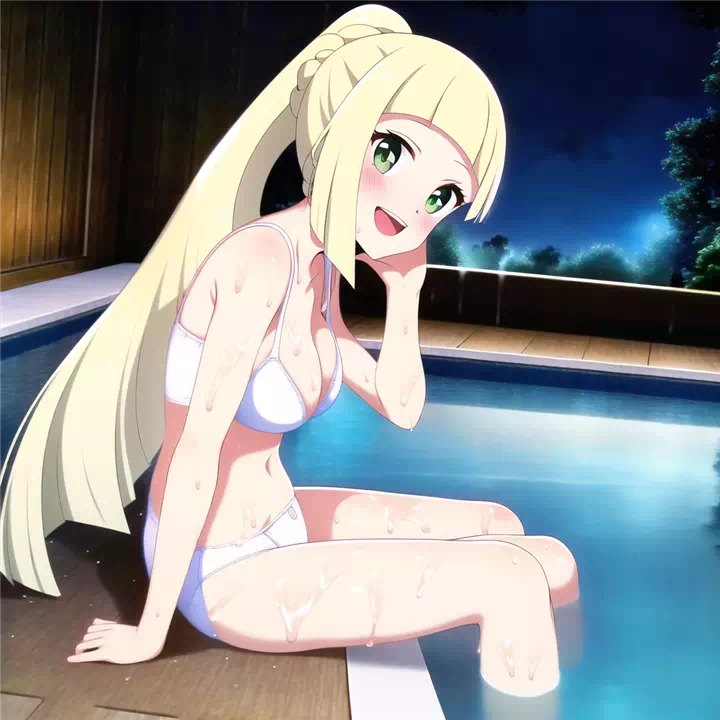 Lillie wants to swim naked!