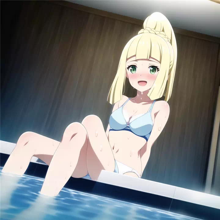 Lillie wants to swim naked!