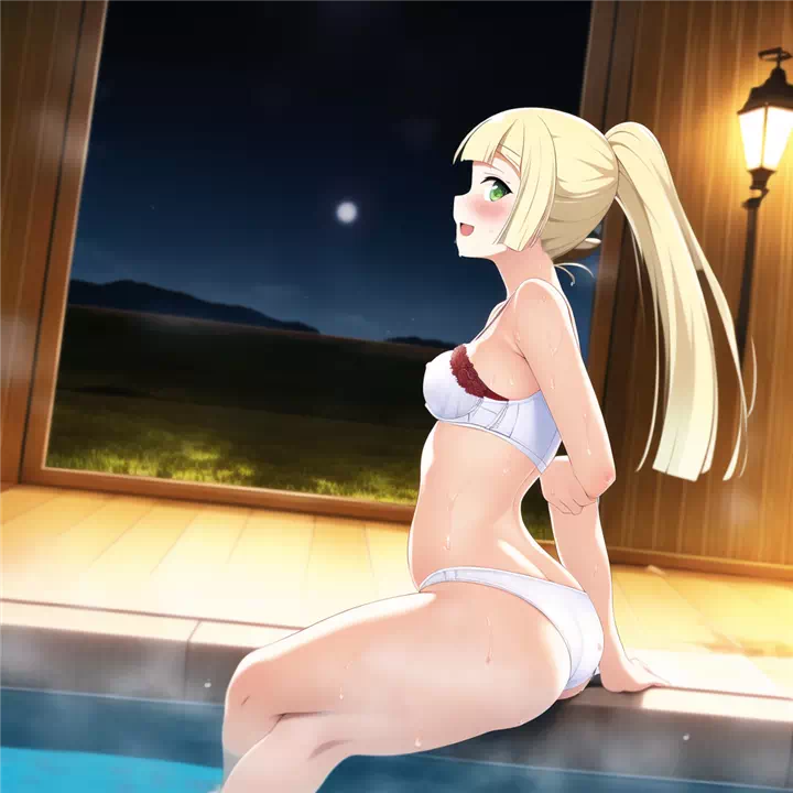 Lillie wants to swim naked!