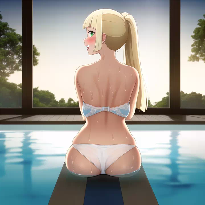 Lillie wants to swim naked!