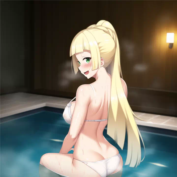 Lillie wants to swim naked!