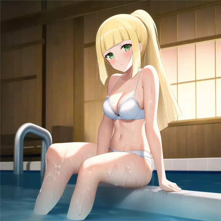 Lillie wants to swim naked!