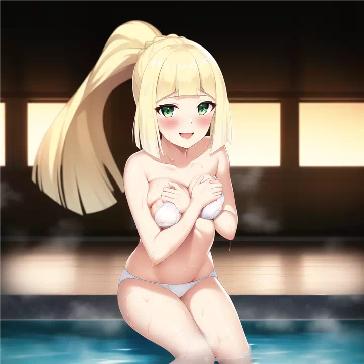 Lillie wants to swim naked!