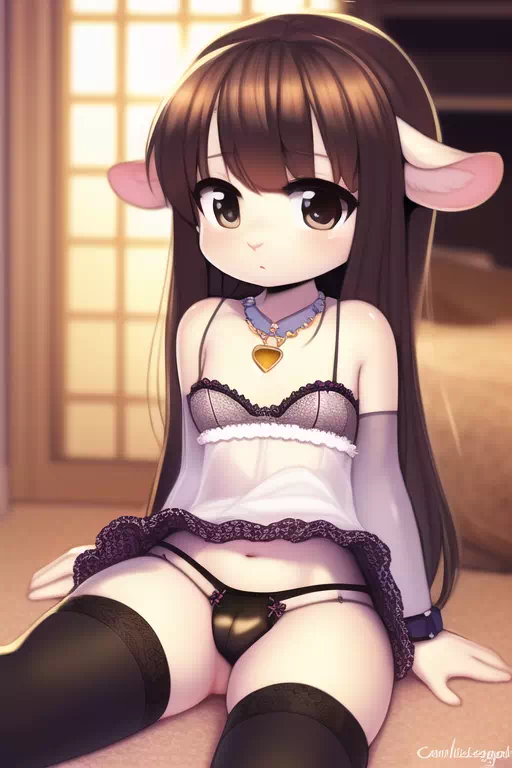 Cute Little Goat Girls