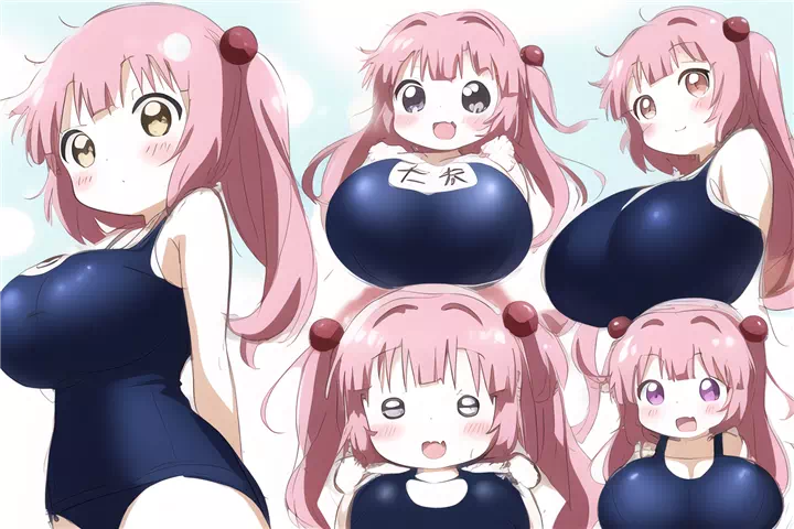 何処かで見たようなキャラのスク水爆乳詰め合わせ⑦