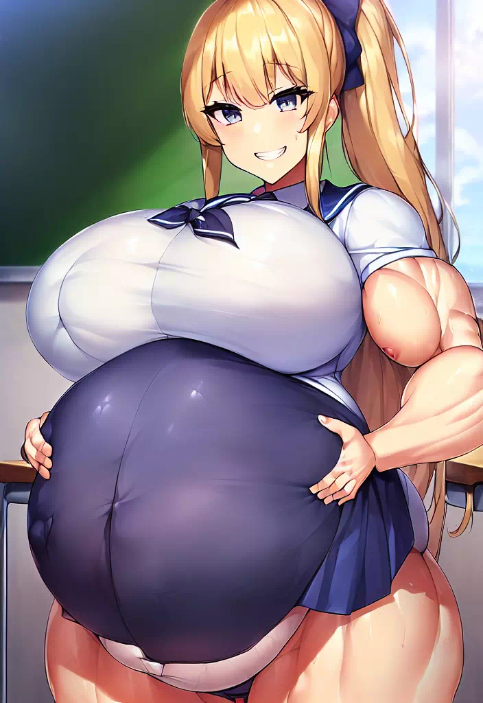 爆乳筋肉妊婦ギャル