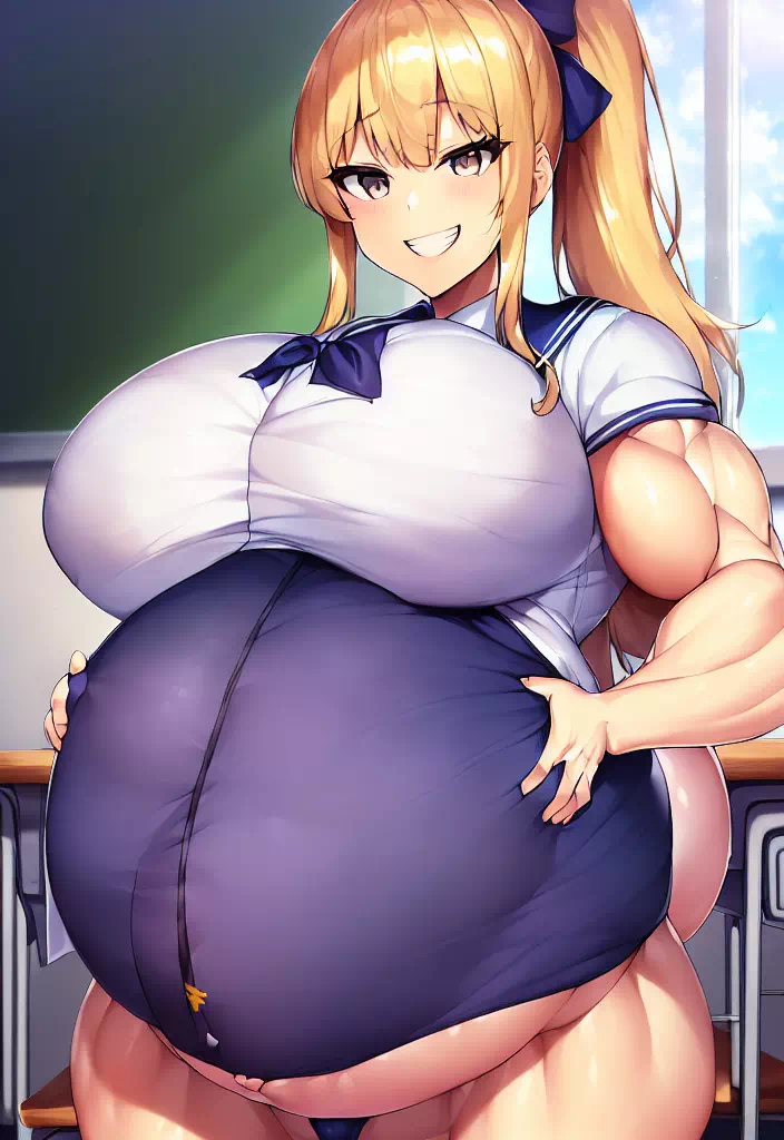 爆乳筋肉妊婦ギャル