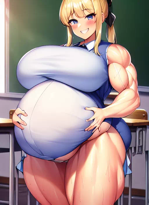 爆乳筋肉妊婦ギャル