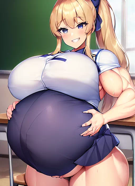 爆乳筋肉妊婦ギャル