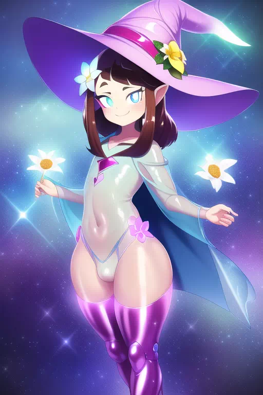 Femboy Akko Sparkly Magics