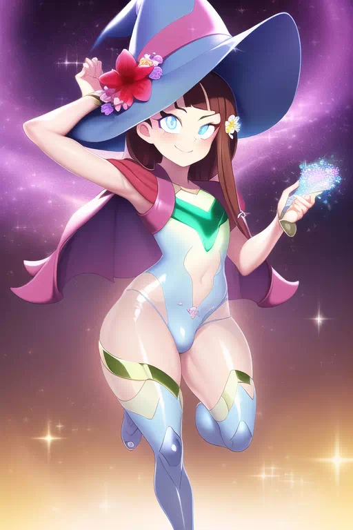 Femboy Akko Sparkly Magics