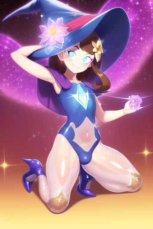 Femboy Akko Sparkly Magics