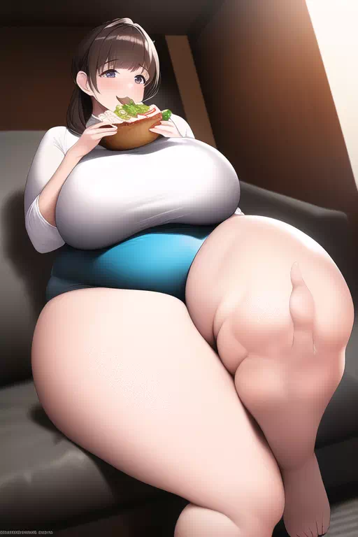 eatBBW21 ピザを食べる爆乳でぶ