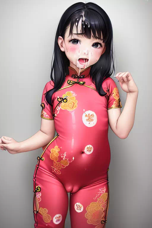 チャイナ服の少女②／Girl in Chinese Dress②