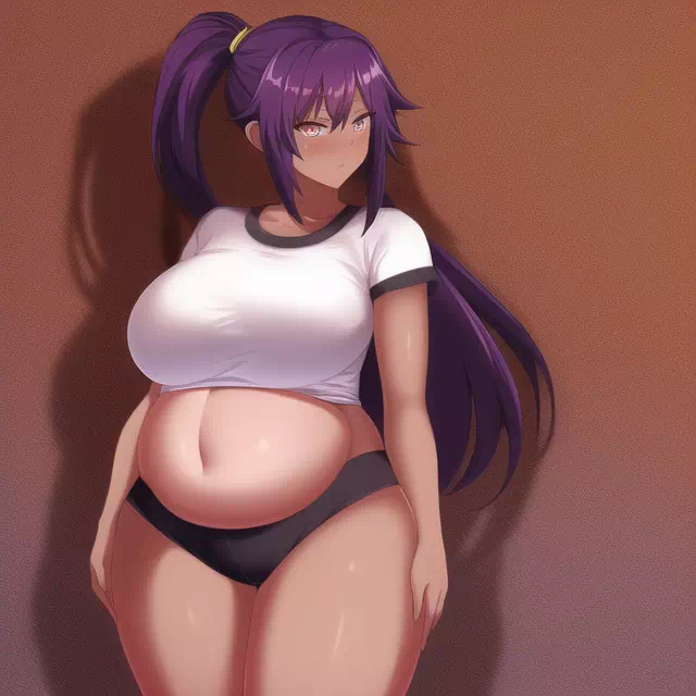 Yoruichi belly inflation